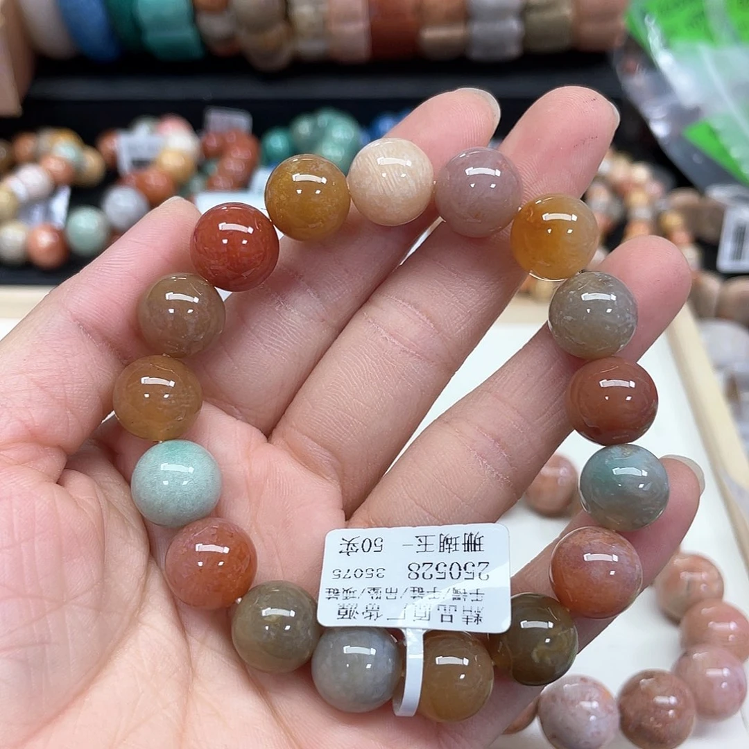 硅化珊瑚（珊瑚玉）手串未镶嵌嬷***～666
