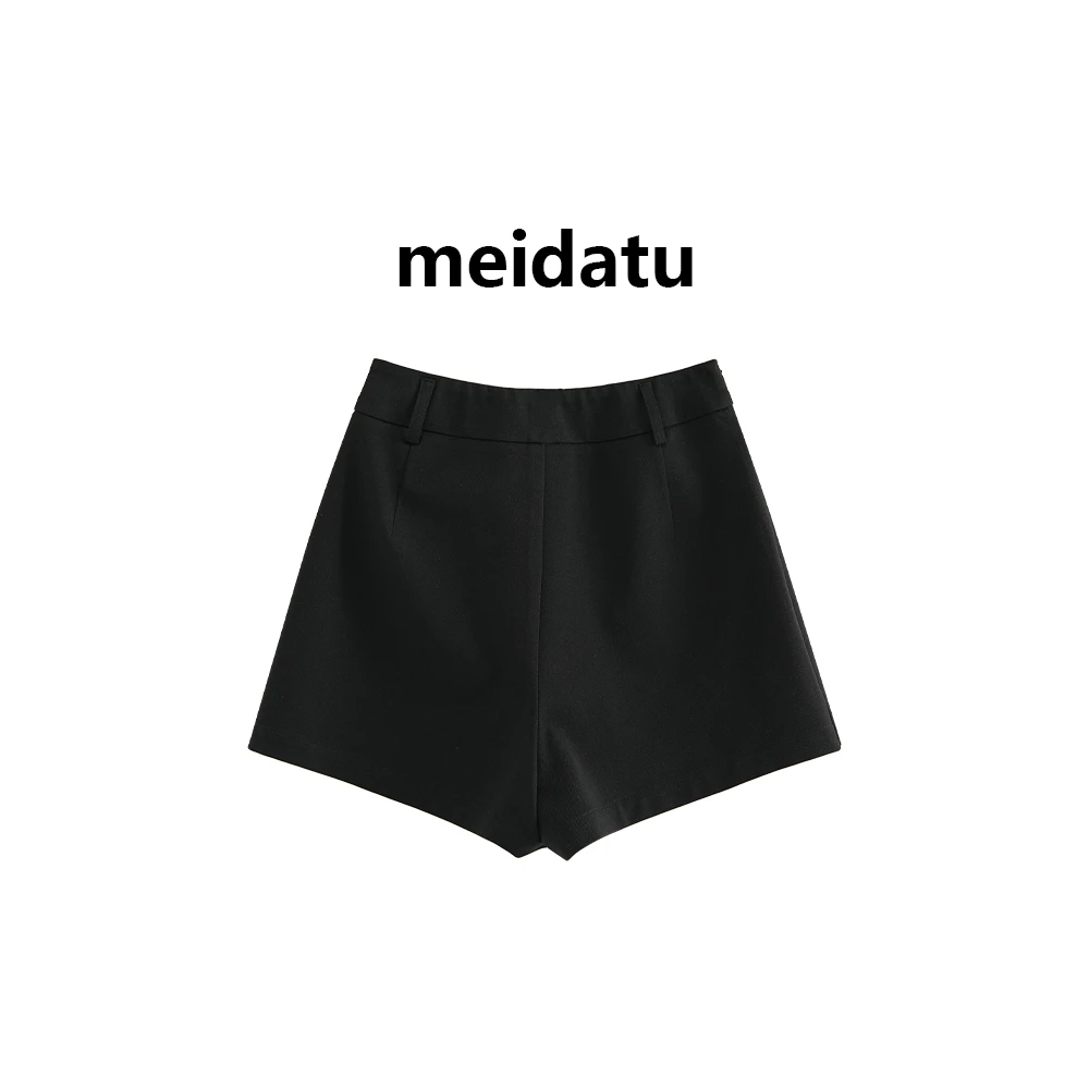 （破价款）百搭休闲a字西装短裤裙（小个子版）CK446