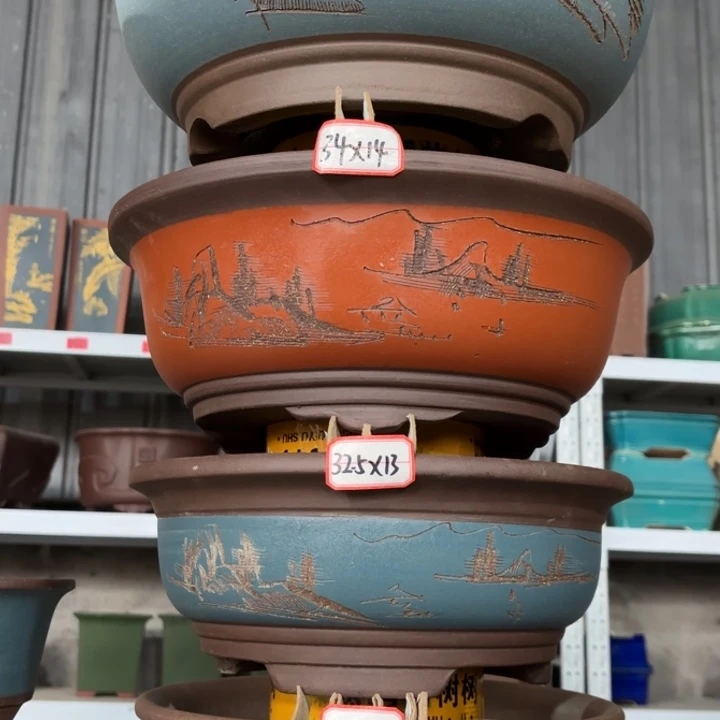 紫砂花盆             116-4