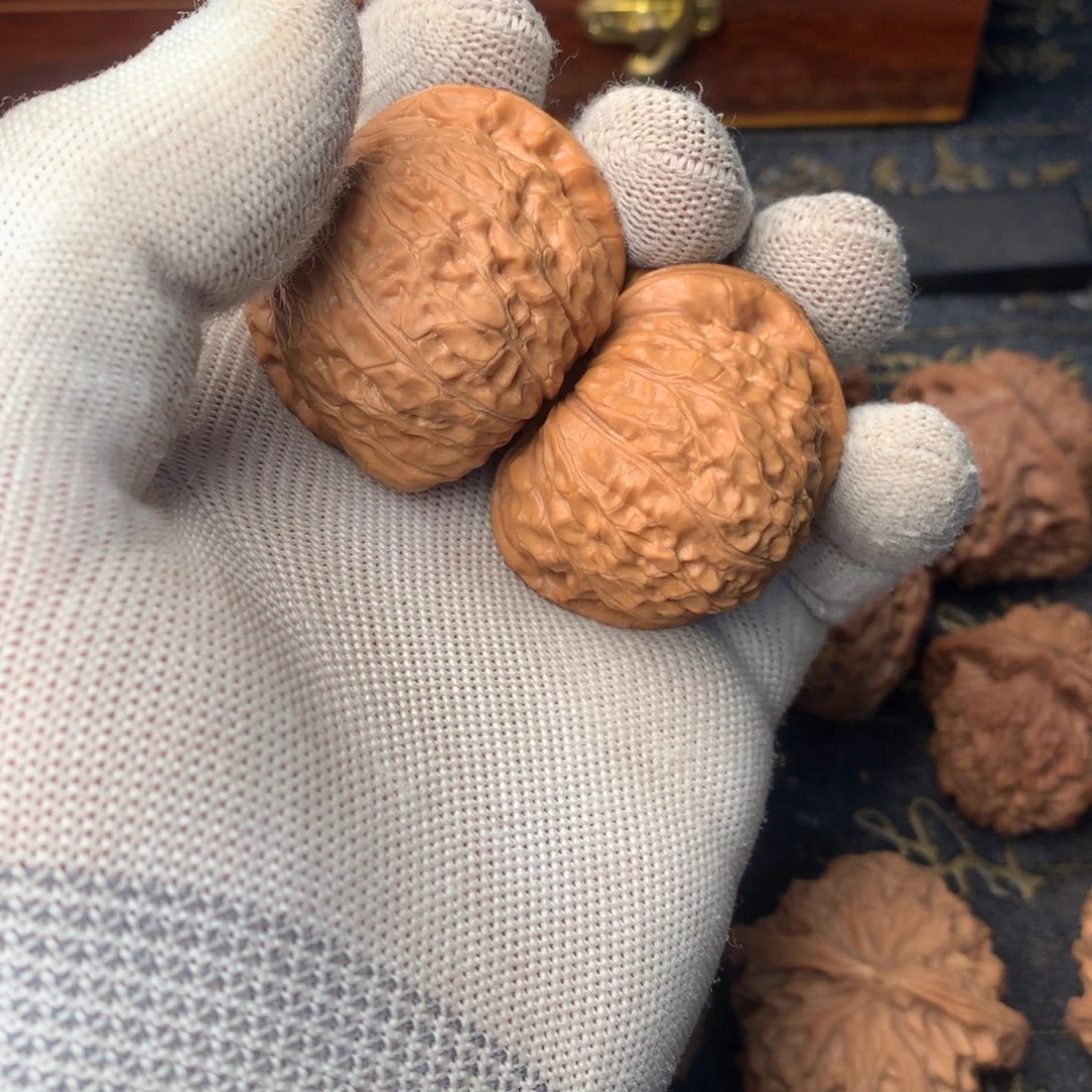猴头核桃吊坠文玩核桃南瓜敦纯手工底43