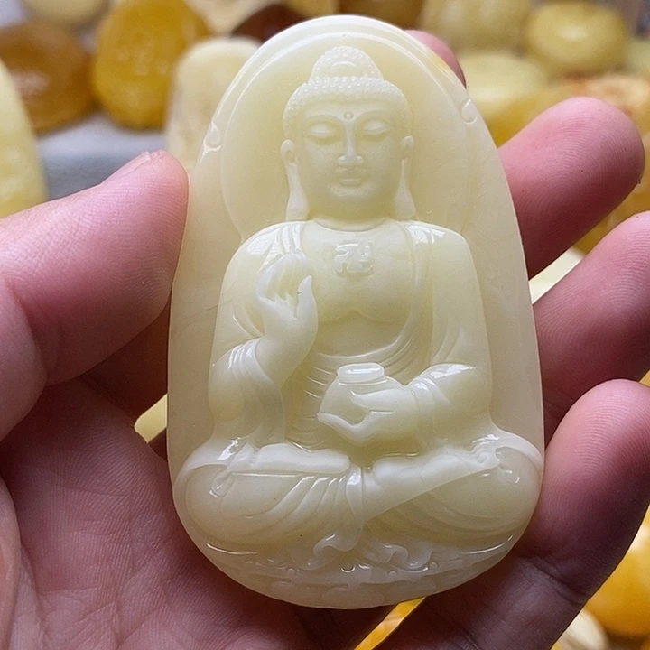 琥珀颈饰未镶嵌琥珀蜜蜡吊坠