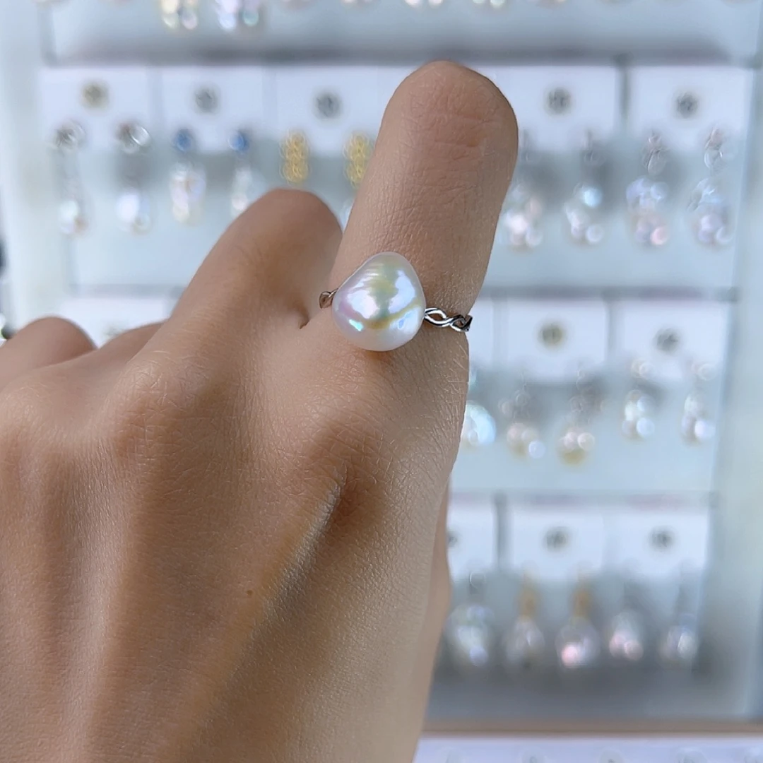 未镶嵌戒指淡水珍珠