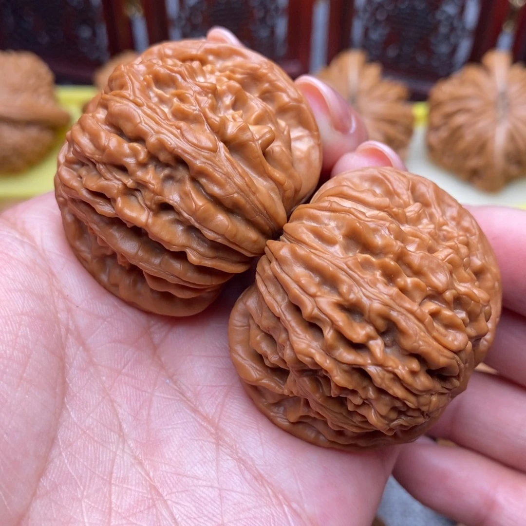 文玩核桃把件红皮南瓜楼43加