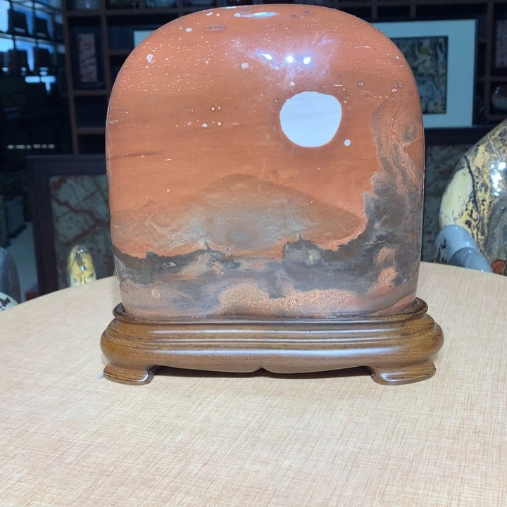 ，广西国画石摆件，收藏观赏