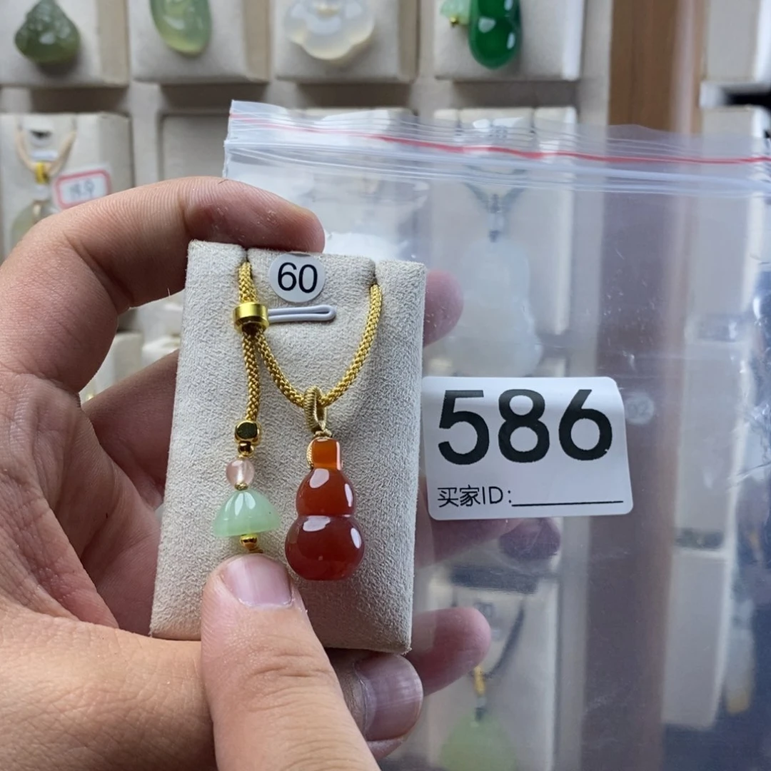 玛瑙/玉髓颈饰合金