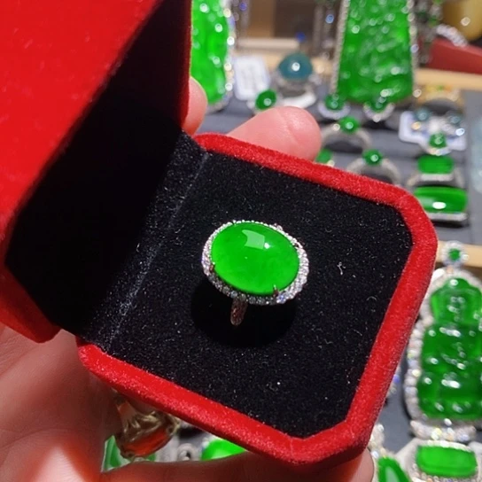 翡翠未镶嵌戒指戒指8