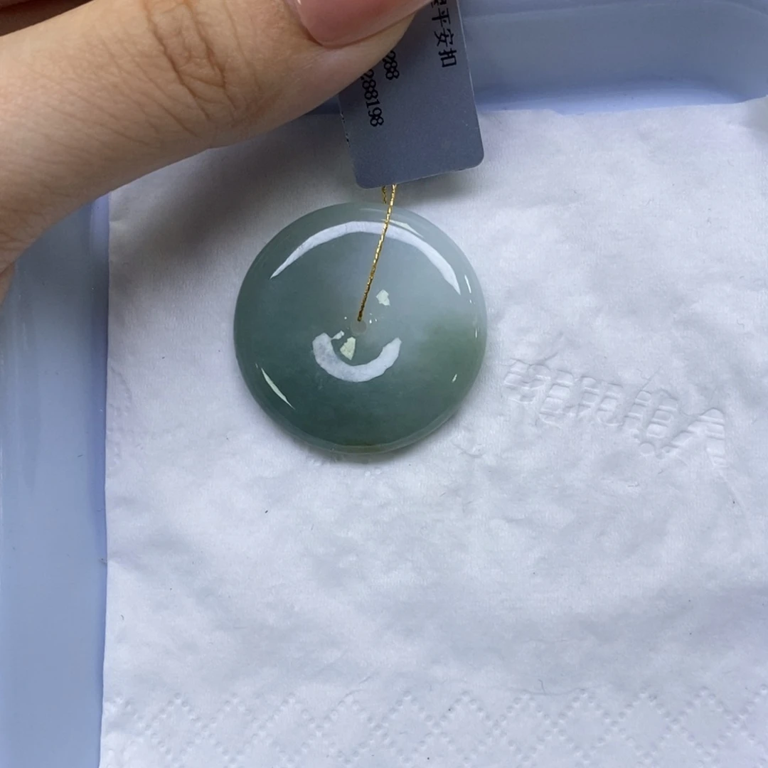 颈饰未镶嵌翡翠嗯*_平安扣