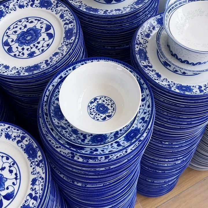 碗景德镇芙蓉花3件套