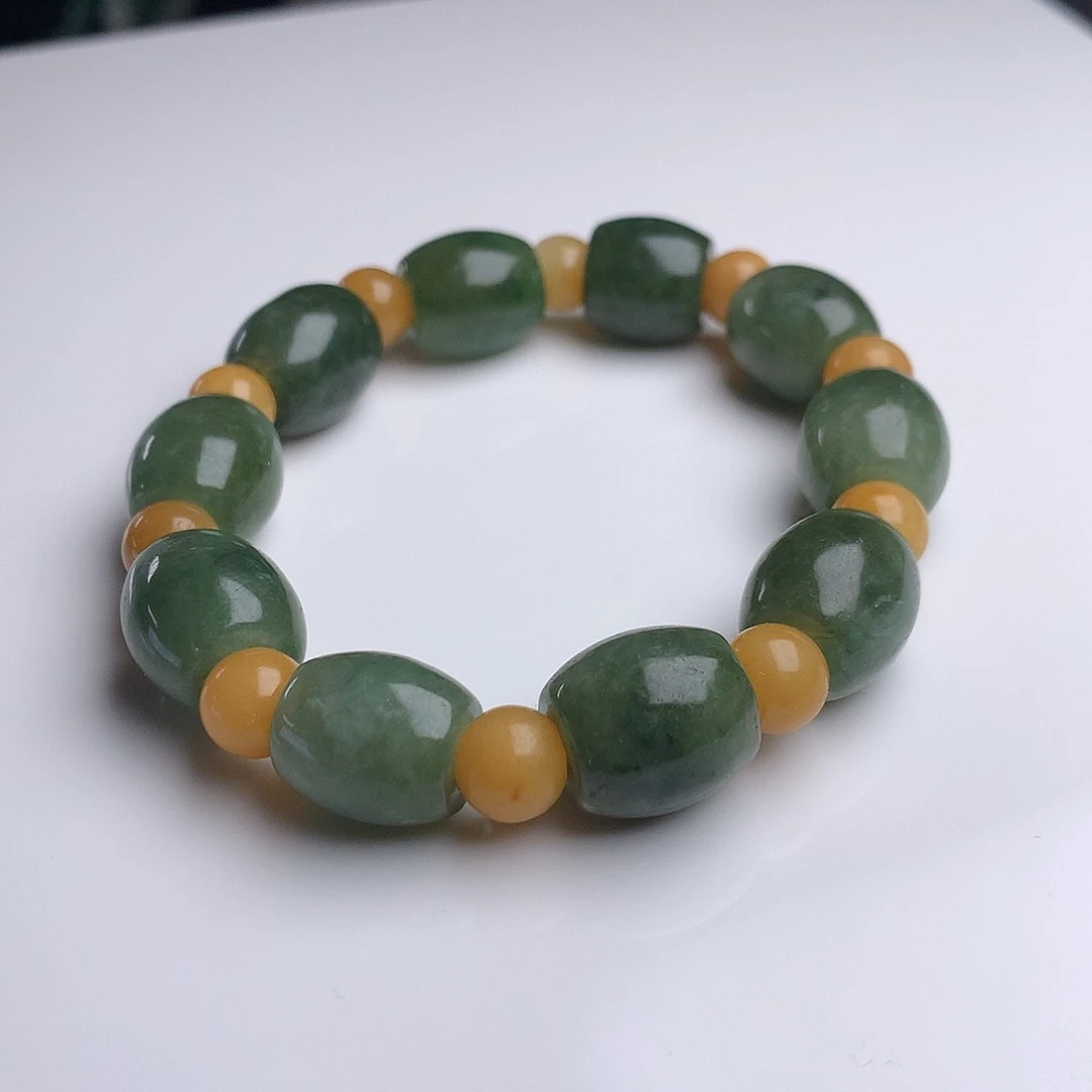 未镶嵌手串翡翠12mm！