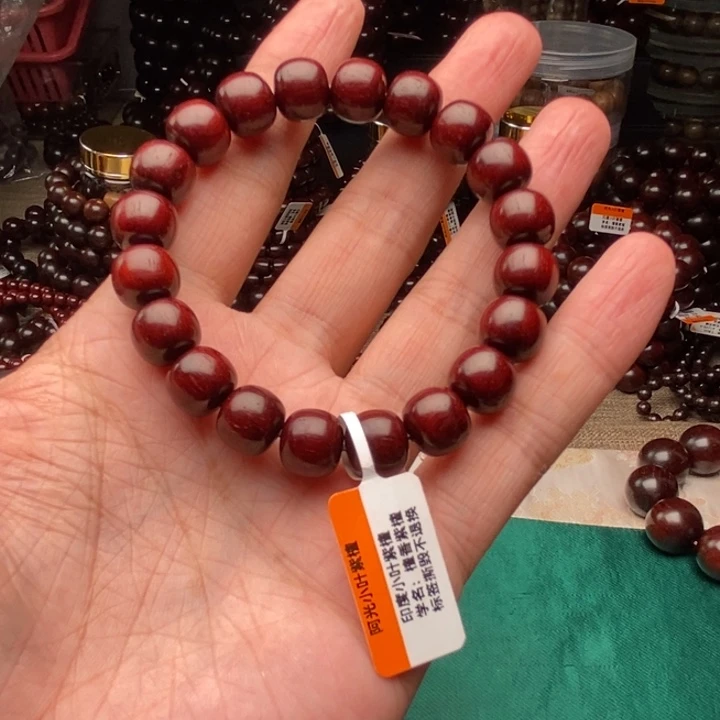 西***花手串/手链檀香紫檀（小叶紫檀）1011原汁原味精工老形顶泥
