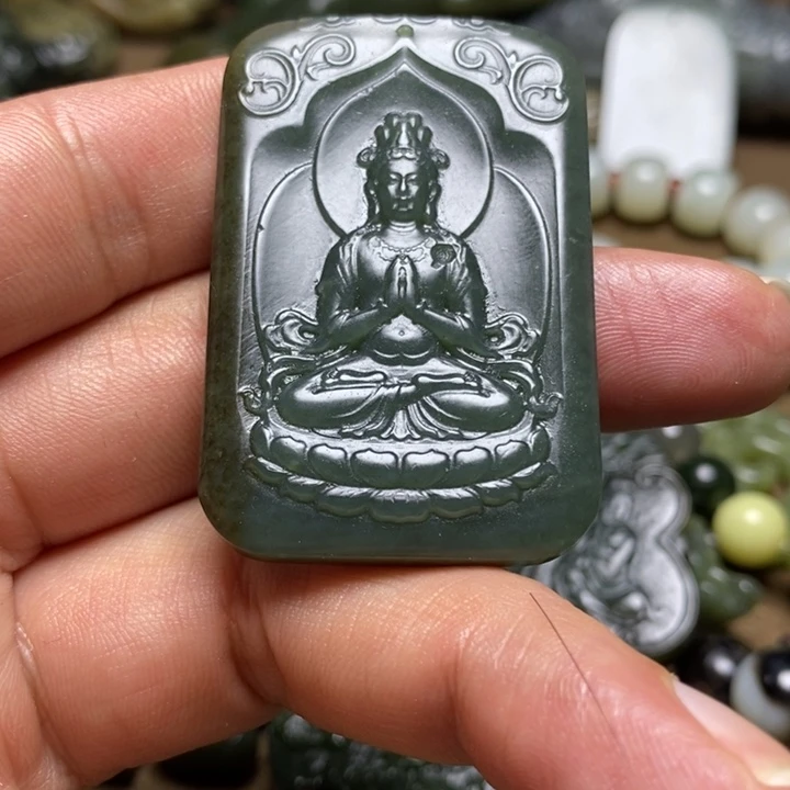 和田玉未镶嵌颈饰