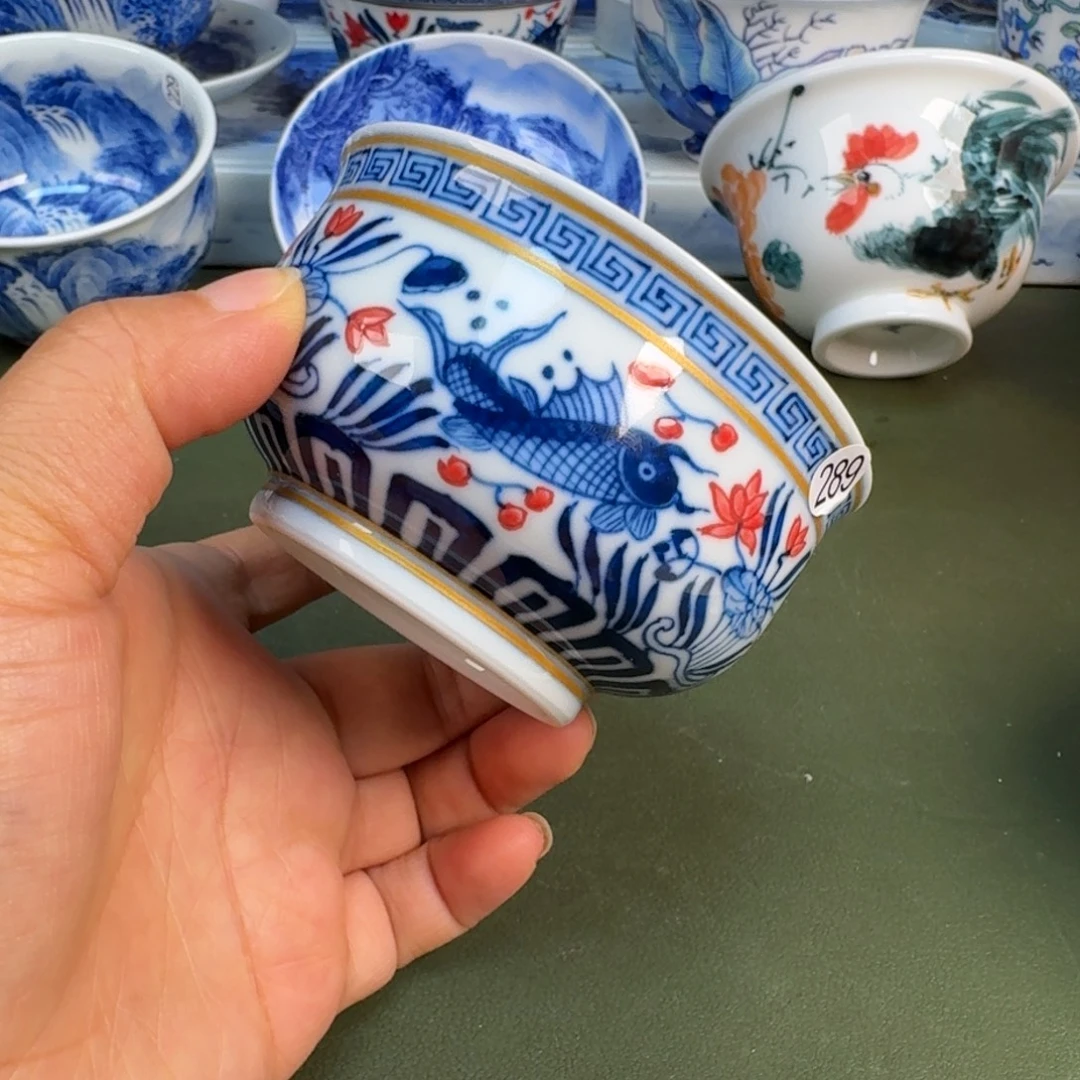 陶景德镇纯手绘茶具圆圆289