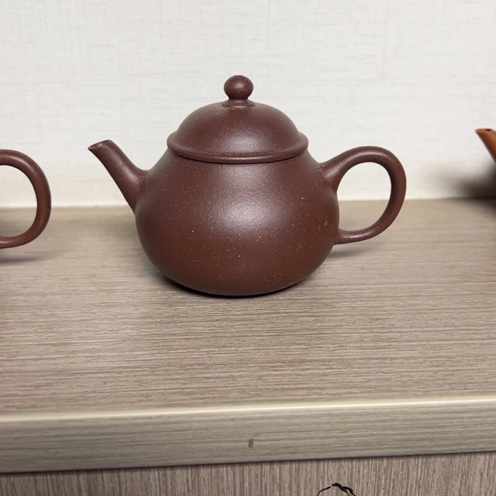 紫砂茶壶130cc紫泥潘壶