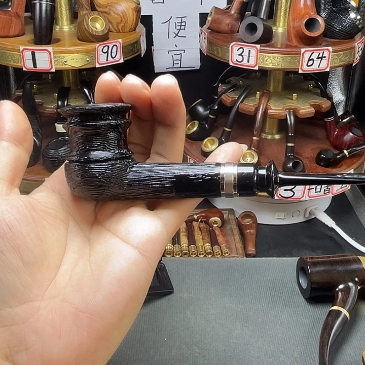 石楠木喷砂，法老烟斗