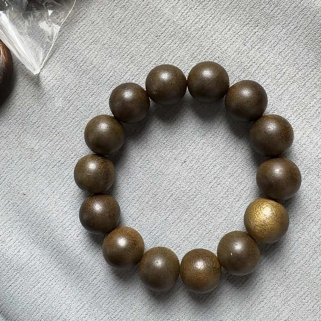 沉香香囊沉香277越南野料圆珠单圈卡16发一沉水级