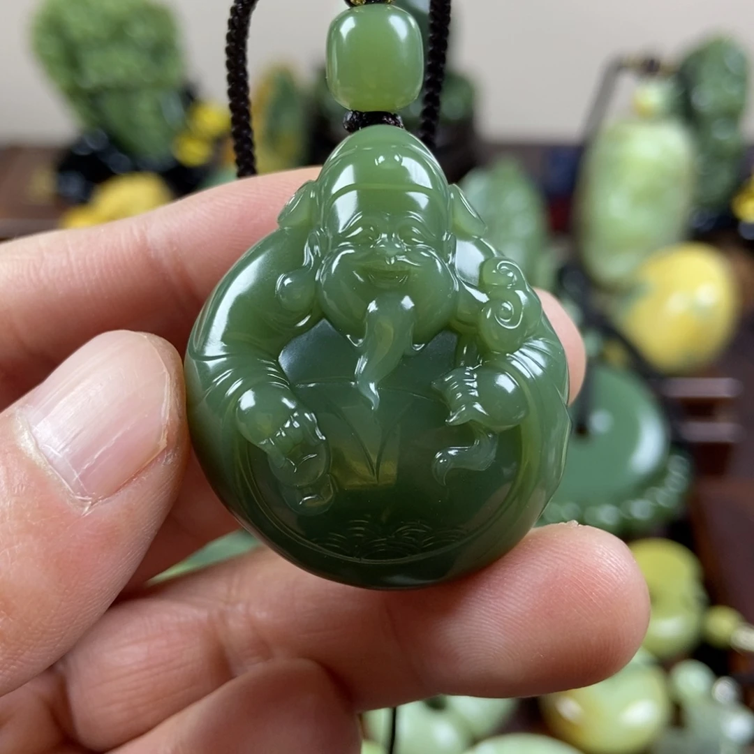 海***宁岫岩河磨玉（透闪石质玉）未镶嵌珠宝奇石