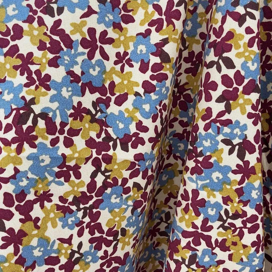 无纺布进口纯棉小碎花120只双骨2.5米