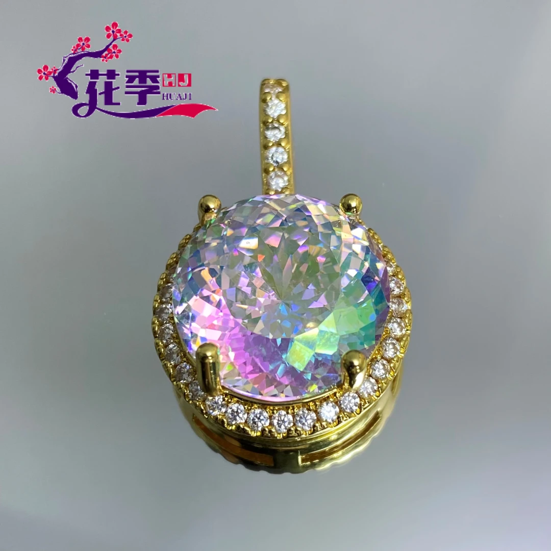 【花季】 原创高级炫彩彩强荧光吊坠WDA140