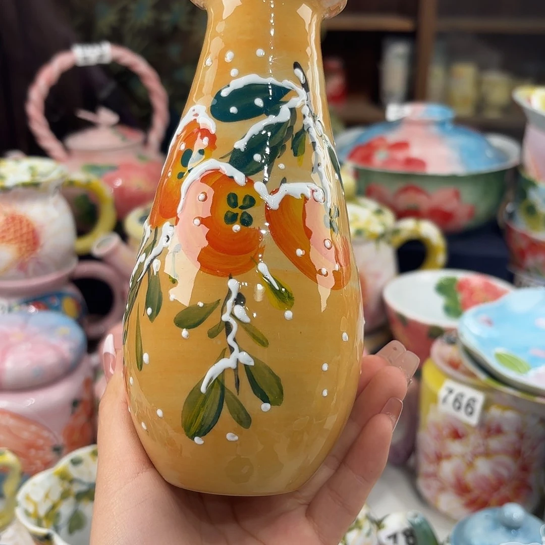 瓷片景德镇手绘高温釉下彩陶瓷茶具