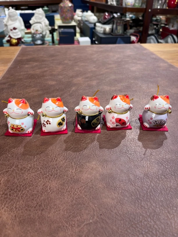 招财猫陶瓷小茶宠