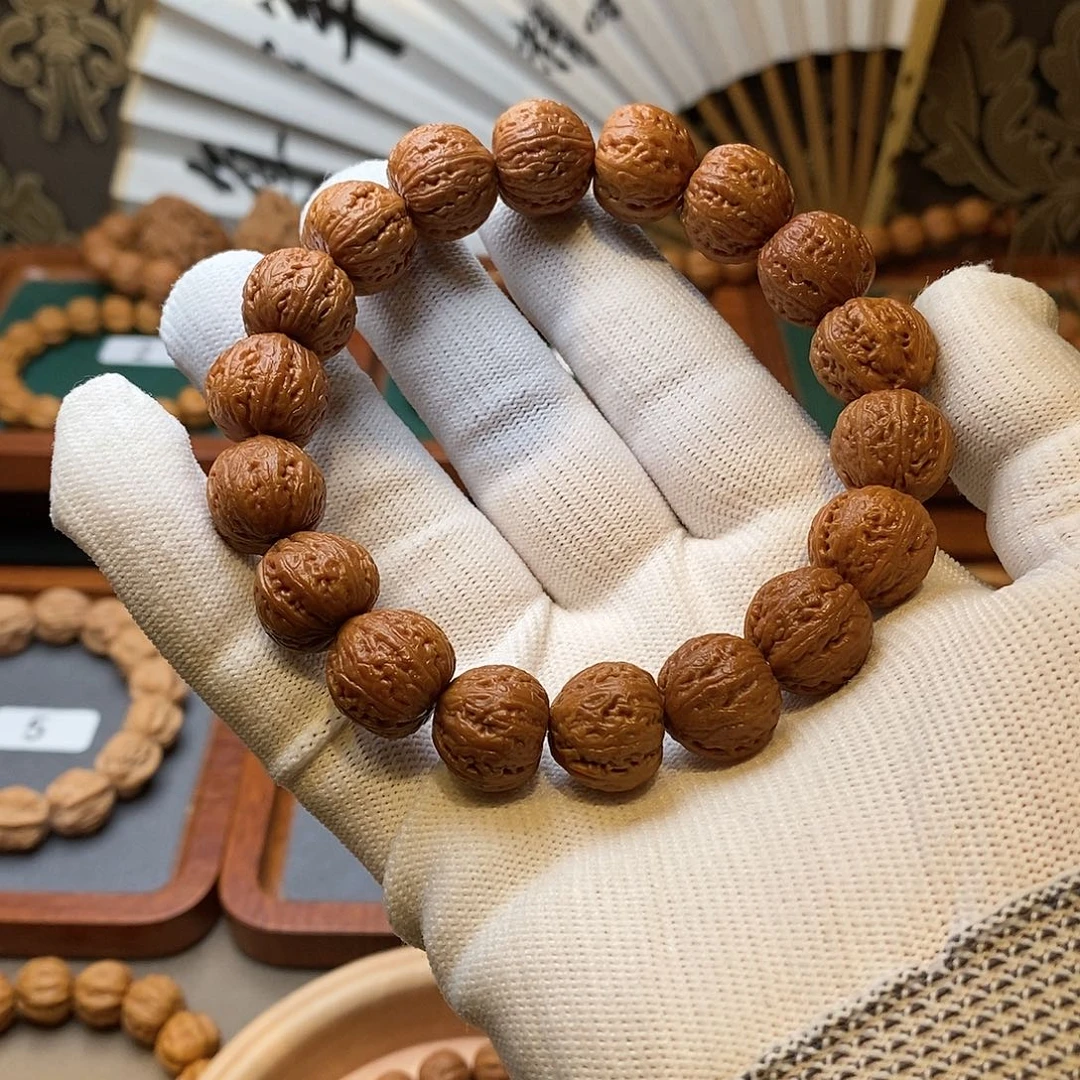 文玩核桃把件中**者磨盘粗筋