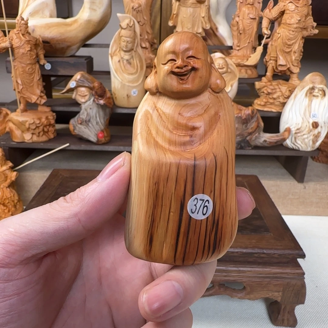 柏木（崖柏）小木匠艺雕一物一拍