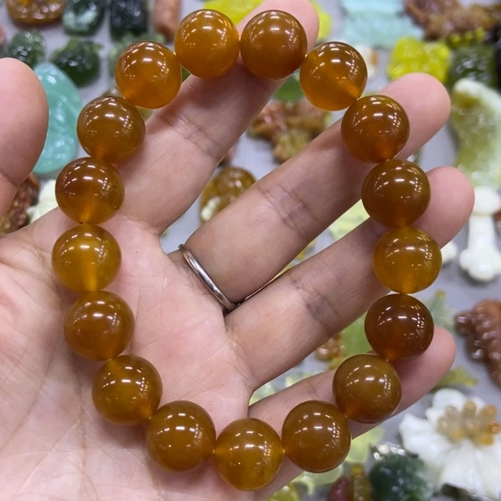 未镶嵌蛇纹石玉手串