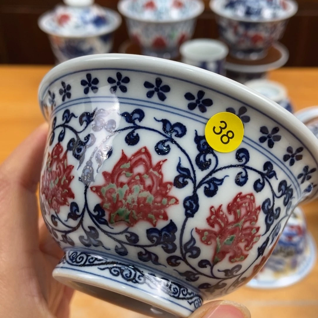 手绘现代茶具非古董