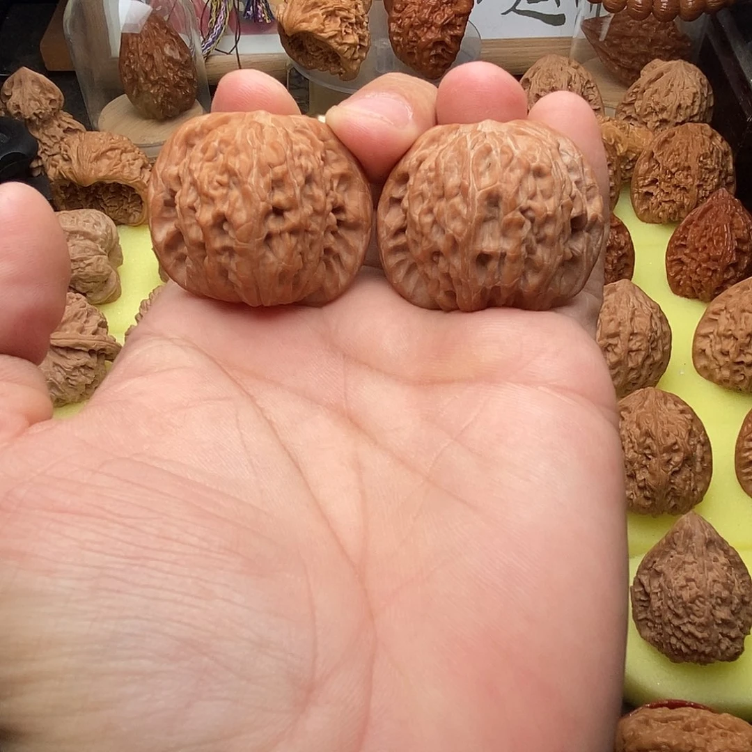 桃核把件山地磨40漏