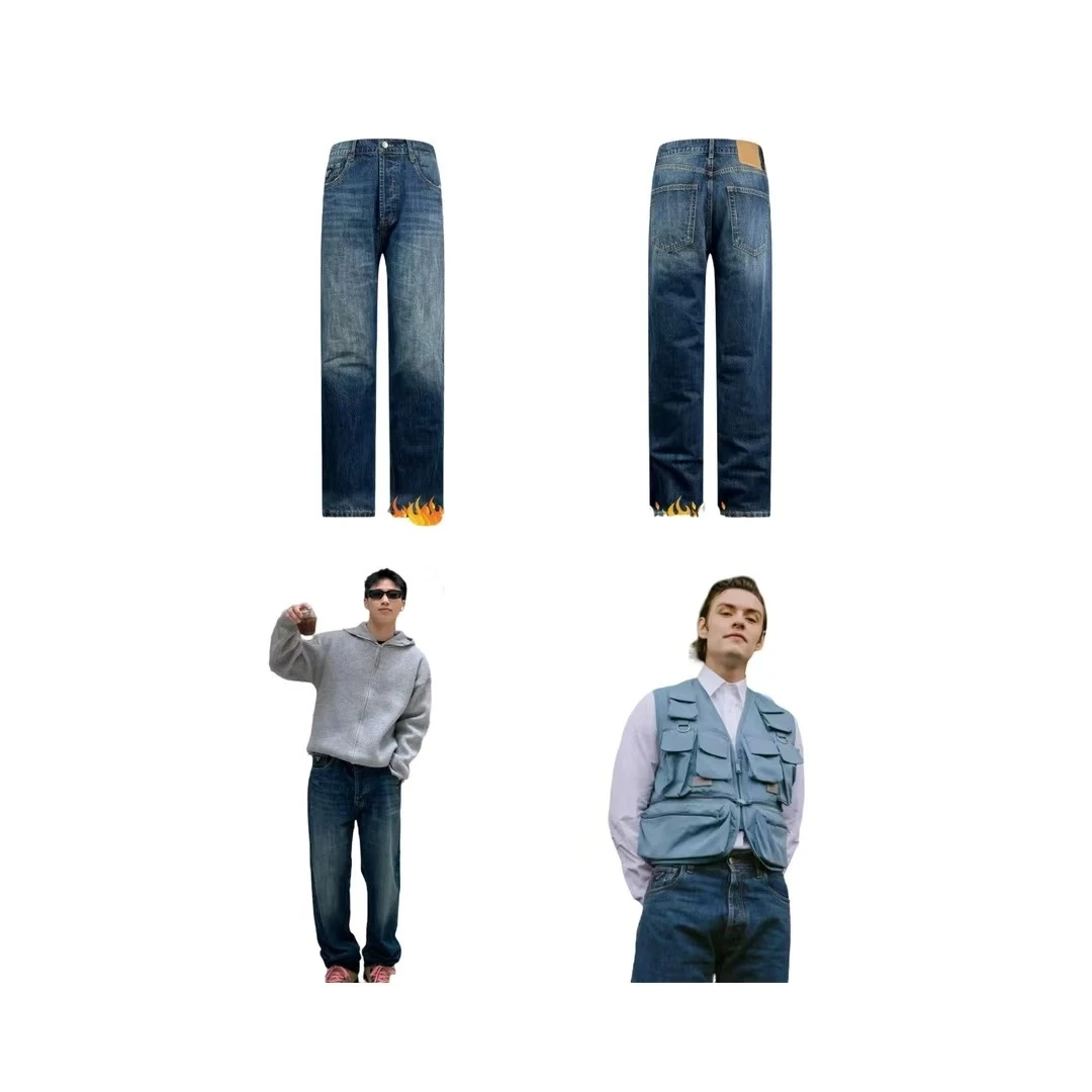 春兰休闲简约牛仔裤