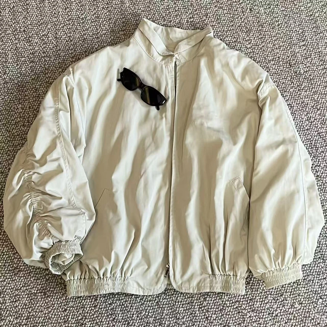 FY3208 时尚户外运动短款防风宽松棒球服外套上衣