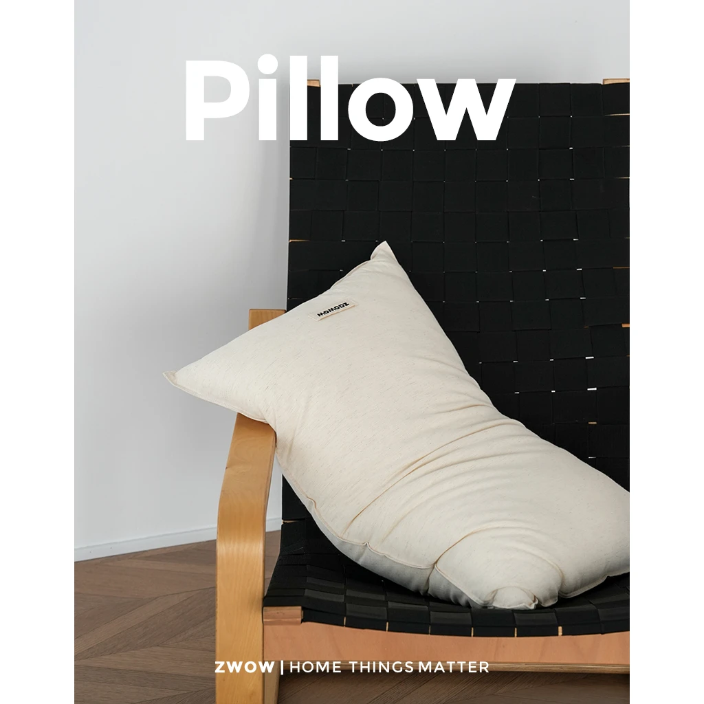 造卧zwow柔软细腻棉麻深睡枕吸湿透气抑菌超细羽丝绒蓬松枕芯枕头