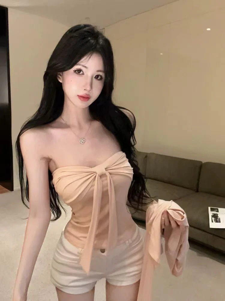 纯欲辣妹上衣 气质修身小众显瘦时尚多巴胺系列