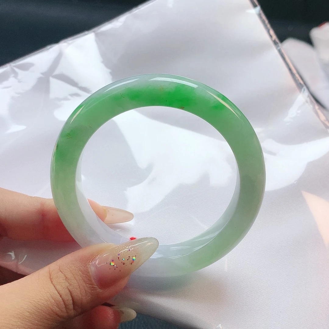 未镶嵌手镯翡翠54圈强推2162