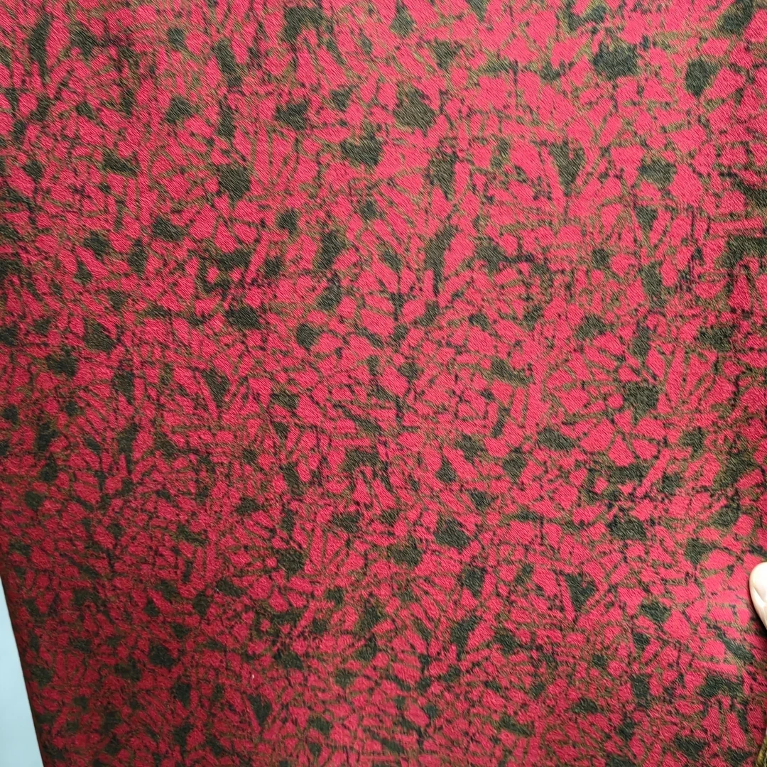 红三角 织花奥绒布料