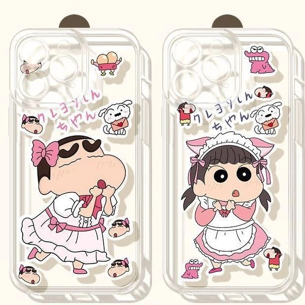 防摔设计可爱小新风格适用于苹果17/16/15/14/13/12/11手机壳