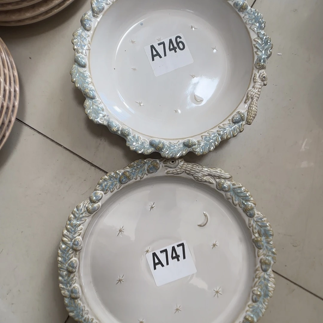 瓷片瑕疵特价陶瓷深盘大深盘