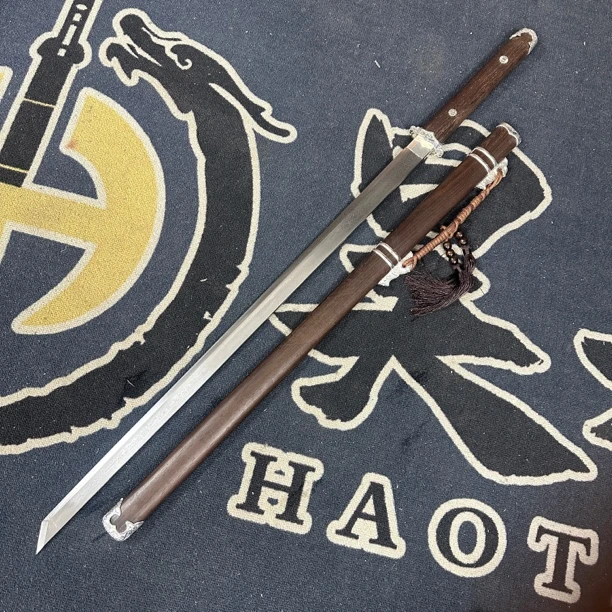 龙泉昊天 - 花纹钢 花梨木 经典唐横刀 26寸 未开刃