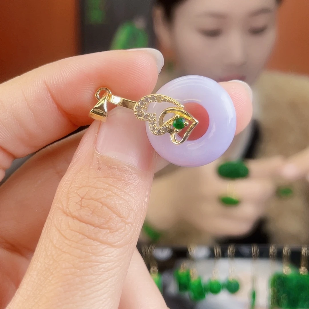 翡翠未镶嵌耳饰饰品