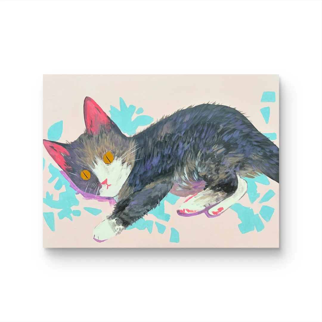 【呆呆棕仔】孤品“60*80” No.732纯手绘挂画