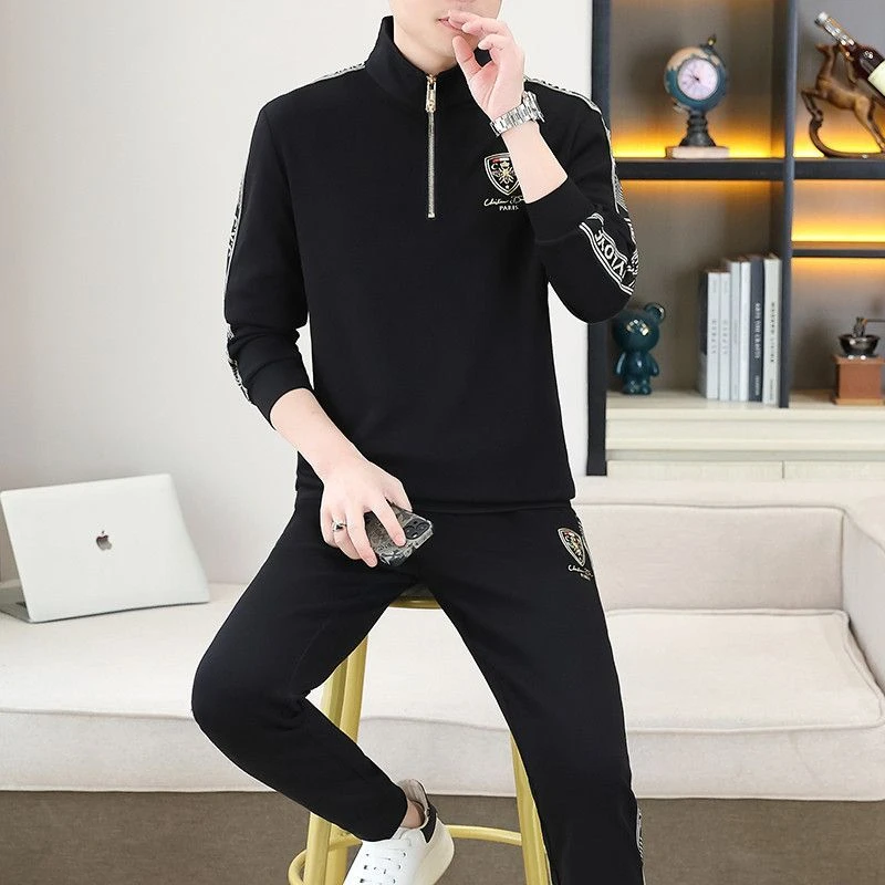 九牧王【秋冬新款】2025秋冬季新款男士时尚潮流轻奢立领拉链V领长