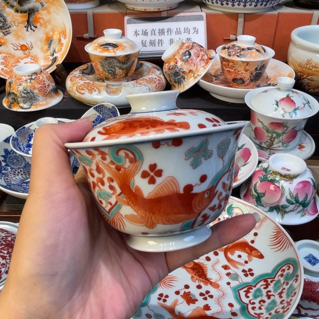景德镇手绘茶器哦哦哦哦