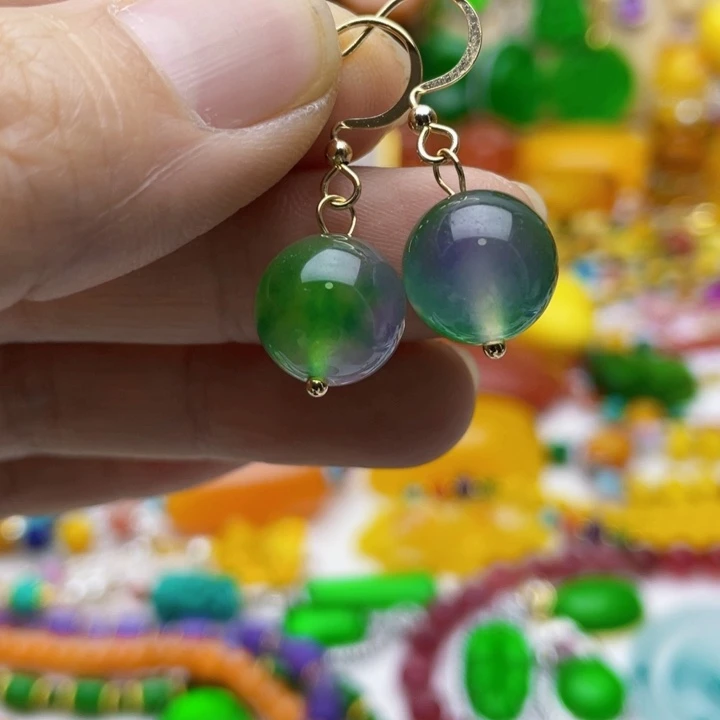 树脂制品17号彩色耳坠