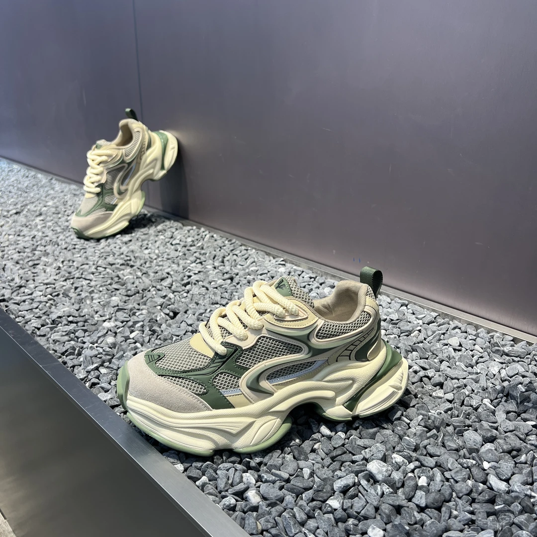 2025秋季新款时尚休闲厚底ins运动休闲透气百搭软底老爹鞋