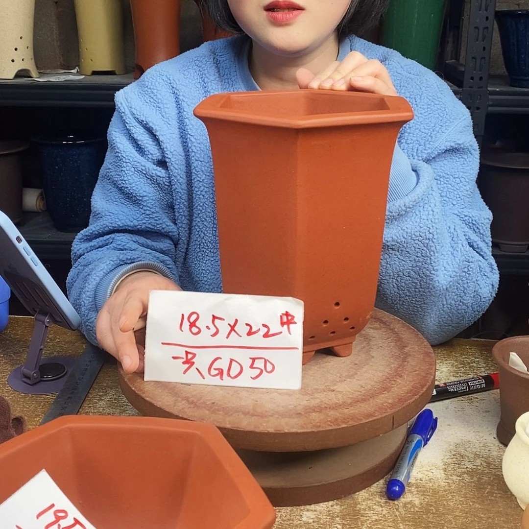 紫砂紫砂花盆一只GD50