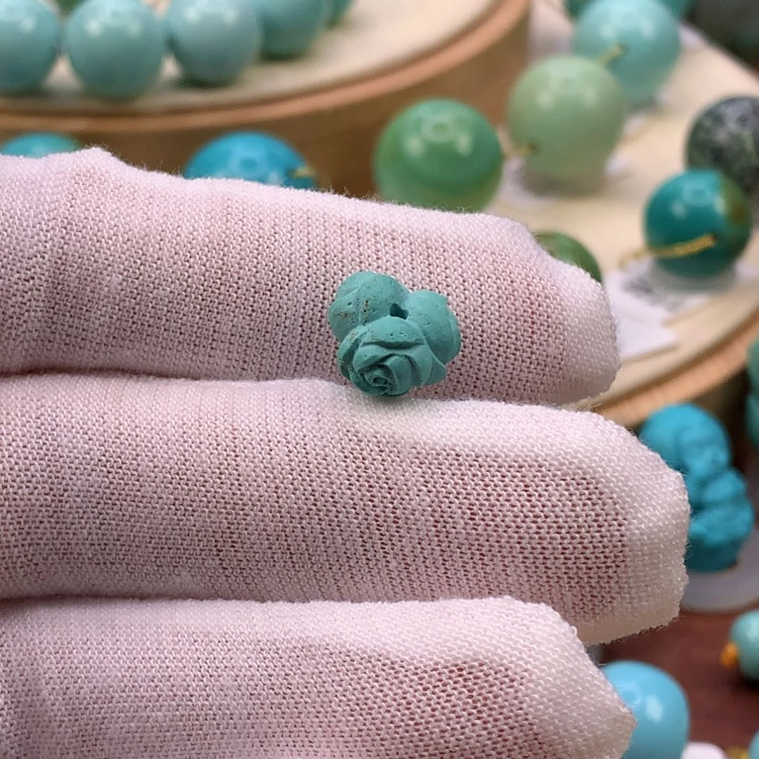 绿松石未镶嵌珠宝奇石10.8毫米