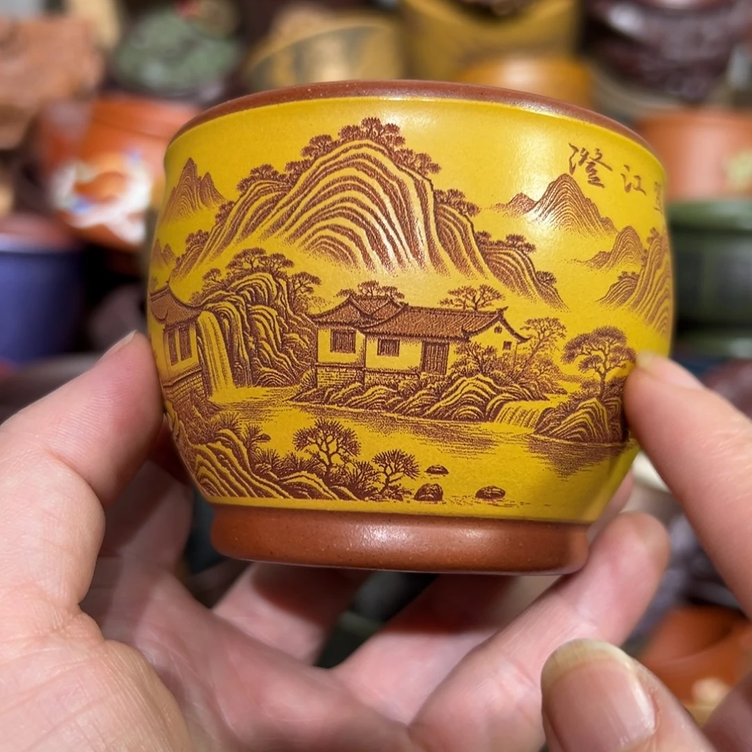 紫砂茶杯宜兴紫砂主人杯