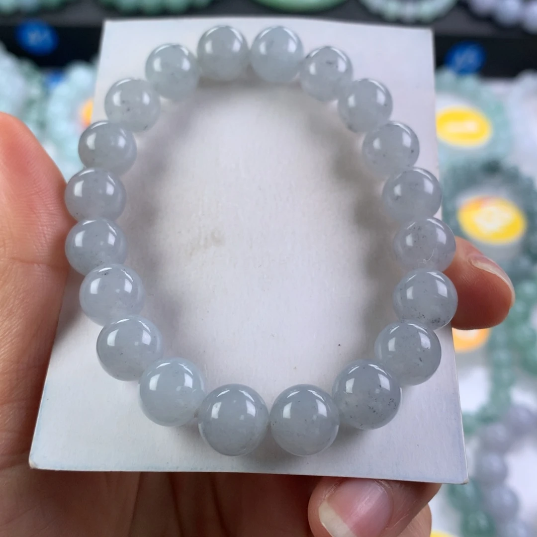 翡翠未镶嵌手链卡9.7