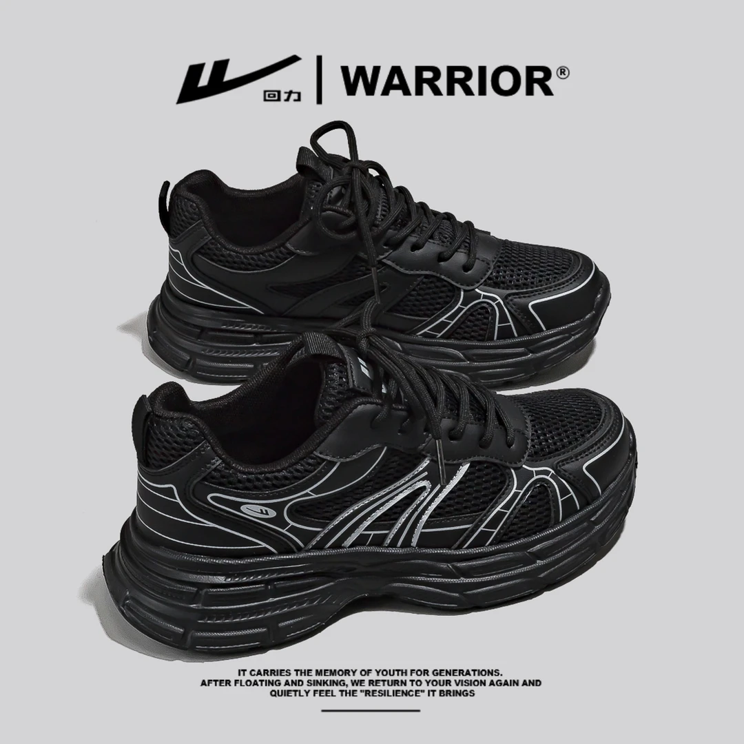 回力女鞋厚底增高老爹鞋百搭运动鞋2025新款透气网面休闲鞋潮4519