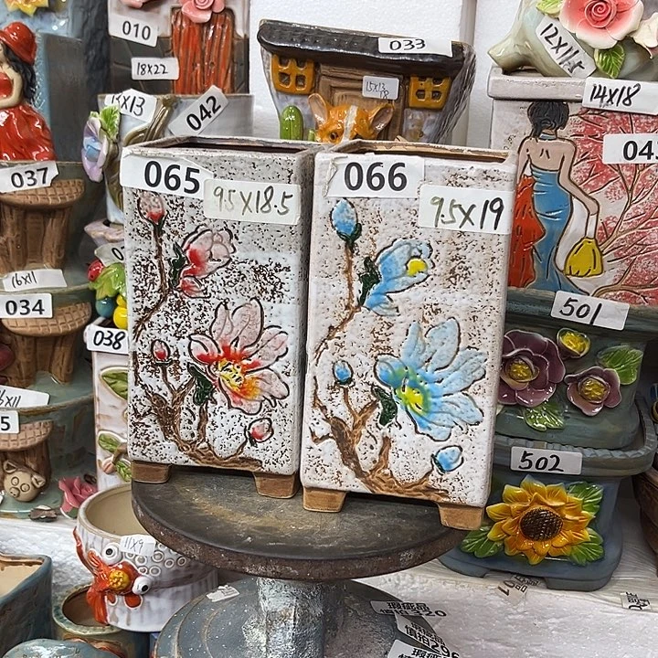 粗陶材质多肉花盆